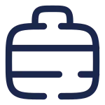 Suitcase Lines SVG Icon